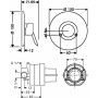 Смеситель для душа HANSGROHE скрытого монтажа Focus S (31764000)