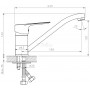 Смеситель для кухни ROSSINKA (RS27-21)