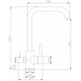 Смеситель для кухни ZORG Steel Hammer SH 715 нержавейка
