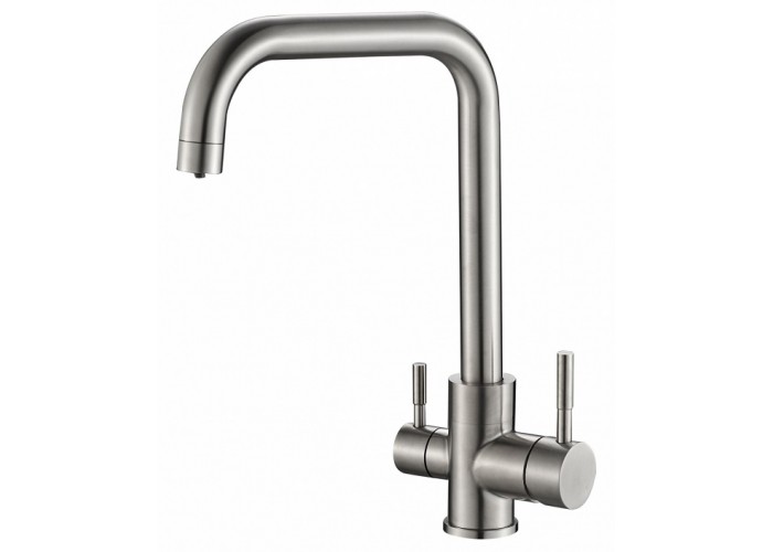 Смеситель для кухни ZORG Steel Hammer SH 715 нержавейка