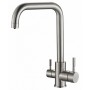 Смеситель для кухни ZORG Steel Hammer SH 715 нержавейка
