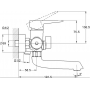 Смеситель для ванны GLAUF NUD3-A045YW