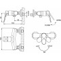 Смеситель для душа BRAVAT Eier (F9191238CP-01-RUS)