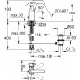 Смеситель для умывальника GROHE Essence New (23462001)