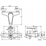 Смеситель для ванны BRAVAT Line (F65299C-1)