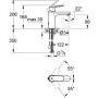 Смеситель для умывальника GROHE Eurosmart Cosmopolitan (23326000)