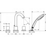 Смеситель для ванны HANSGROHE Logis (71314000)