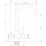 Смеситель для кухни ZorG Steel Hammer SH 713 черный