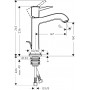Смеситель для умывальника HANSGROHE Metropol Classic 160 (31302090)