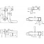Смеситель для ванны BRAVAT Wave (F674108C-01)