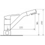 Смеситель для кухни TOLERO Дуо R0204 №823 (4623720694890)