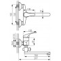 Смеситель для ванны FERRO Basic (BBC55A)