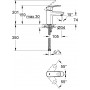 Смеситель для умывальника GROHE Europlus new (33163002)